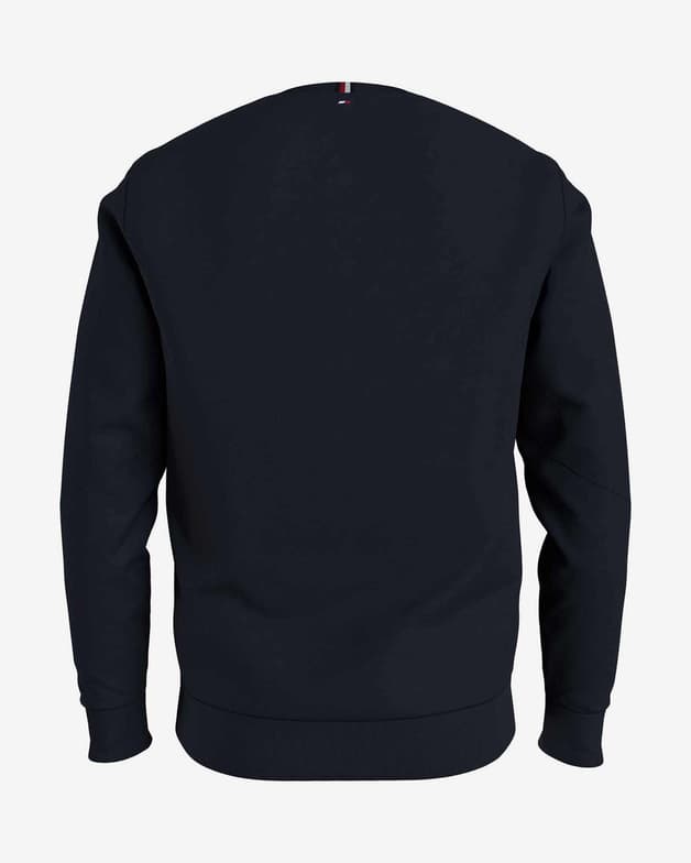Sudadera Tommy Hilfiger Textured Tape Crew azul oscuro rojo blanco - #2