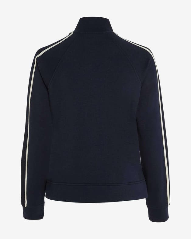 Sudadera Tommy Hilfiger Regular Tape Full Zip azul oscuro amarillo dorado blanco mujer - #2