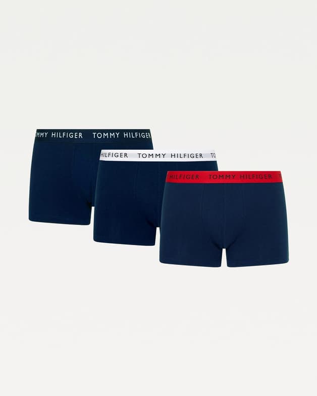 Bóxer Tommy Hilfiger Trunk negro blanco rojo (3 unidades)  - #7