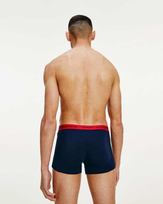 Bóxer Tommy Hilfiger Trunk negro blanco rojo (3 unidades)  - #9