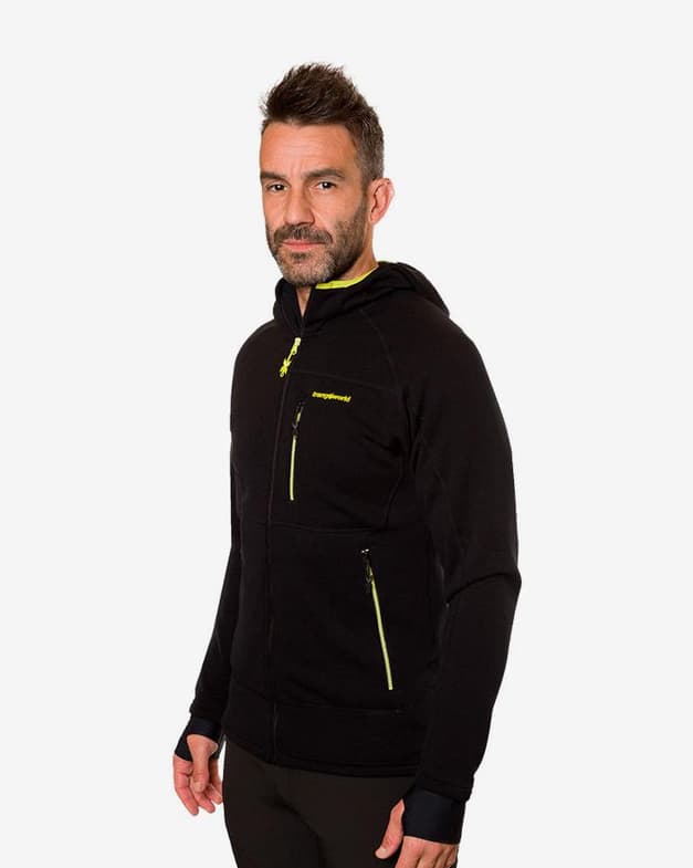 Forro polar con capucha Trangoworld TRX2 Stretch Pro negro amarillo - #2