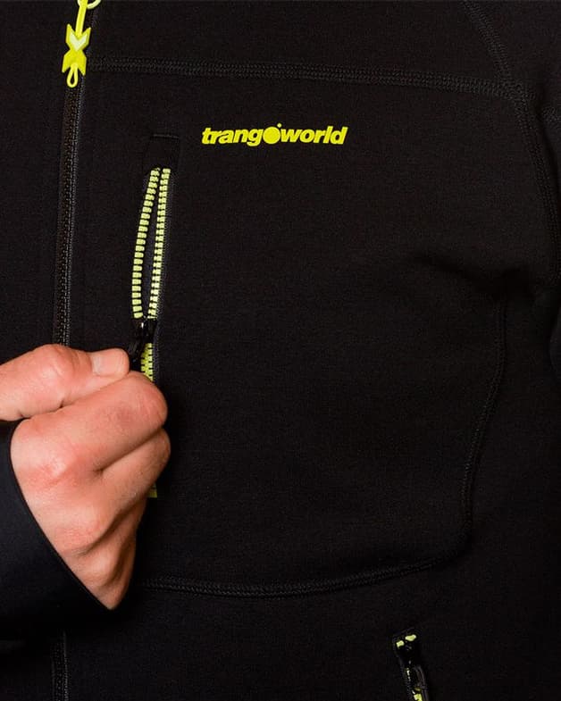 Forro polar con capucha Trangoworld TRX2 Stretch Pro negro amarillo - #5