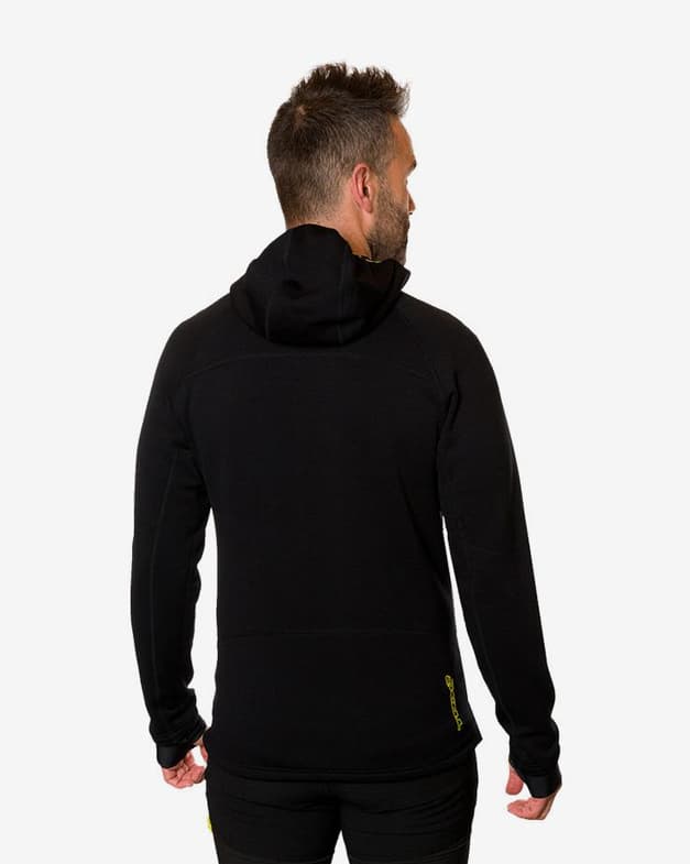 Forro polar con capucha Trangoworld TRX2 Stretch Pro negro amarillo - #6