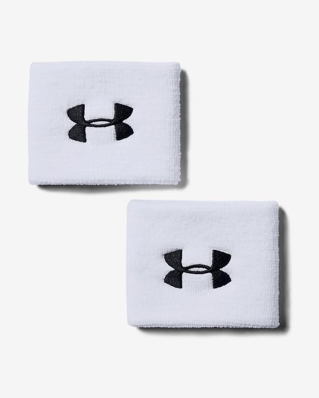 Muñequeras Under Armour Performance blanco (2 unidades) - #1