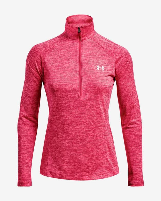 Sudadera Under Armour Tech Half Zip fucsia mujer - #1