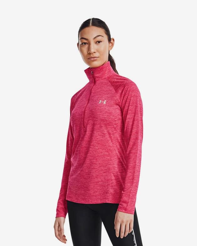 Sudadera Under Armour Tech Half Zip fucsia mujer - #3