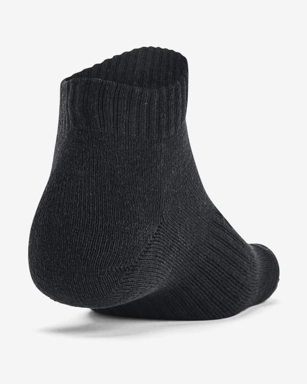 Calcetines Under Armour Core Low Cut negro gris blanco (3 pares) - #4