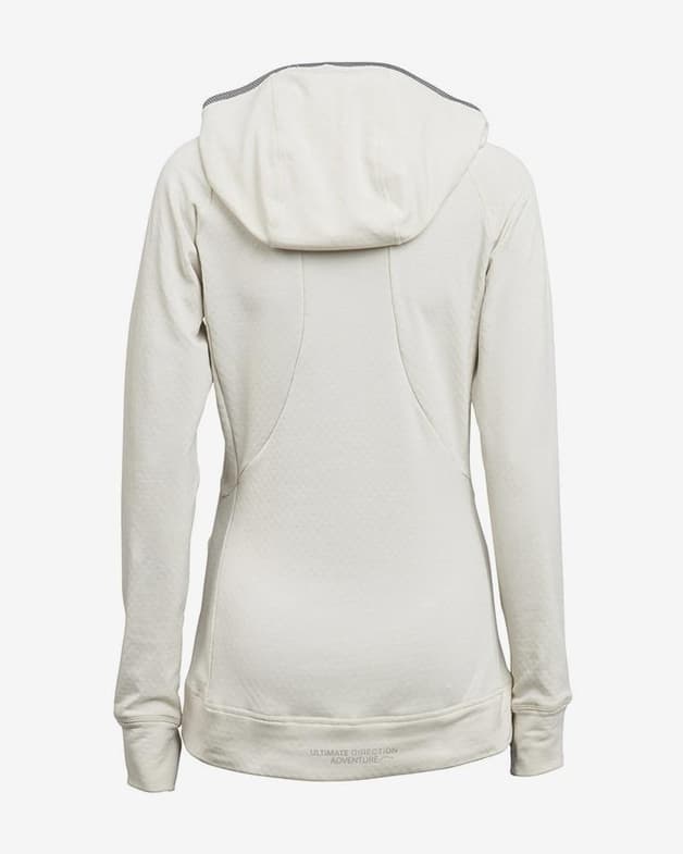 Sudadera con capucha Ultimate Direction Ultra Half Zip blanco mujer - #2