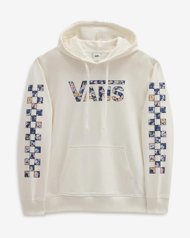 Sudadera con capucha Vans Drop blanco azul amarillo mujer - #1