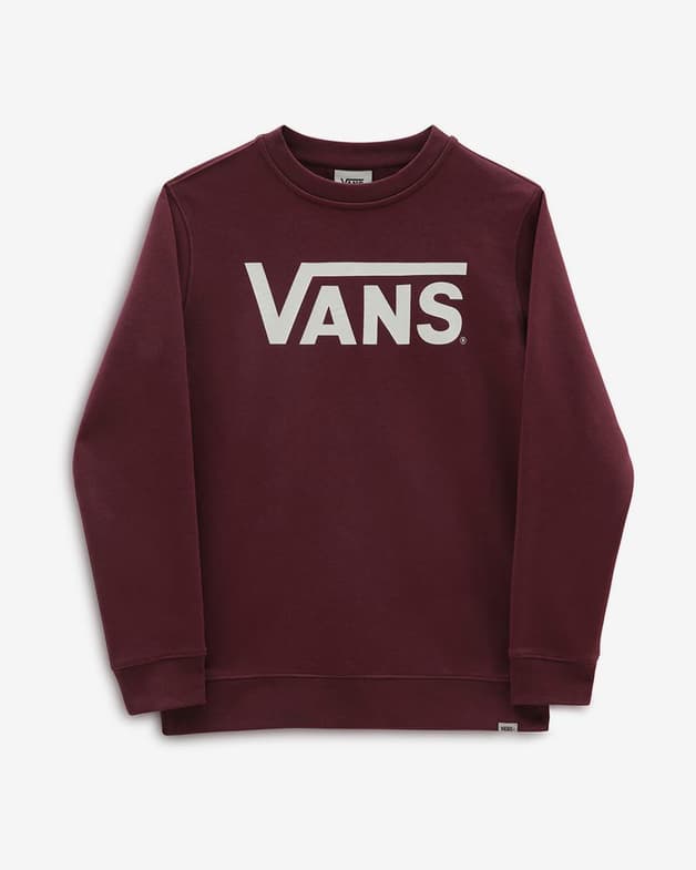 Sudadera Vans Classic Crew-B granate blanco junior - #1