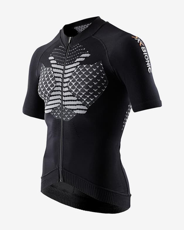 Maillot X-Bionic Twyce Biking Shirt manga corta negro blanco - #1