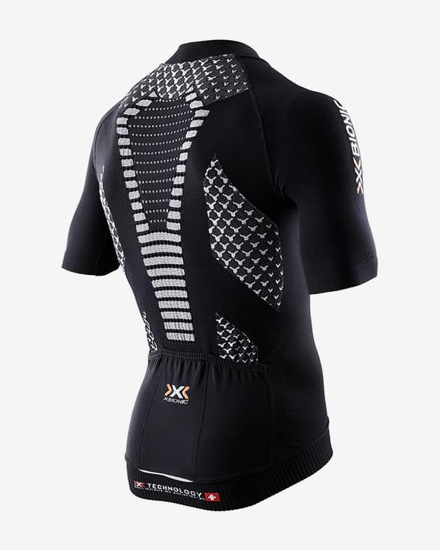 Maillot X-Bionic Twyce Biking Shirt manga corta negro blanco - #2