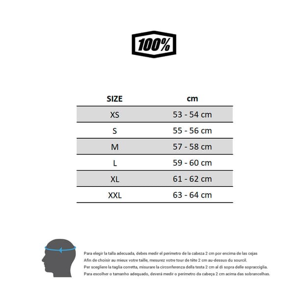Casco 100% Aircraft Composite negro multicolor - #1