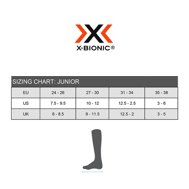 Calcetines X-Bionic Ski Junior azul amarillo infantil - #1