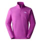 Forro polar The North Face 100 Glacier 1/4 Zip fúcsia logo blanco