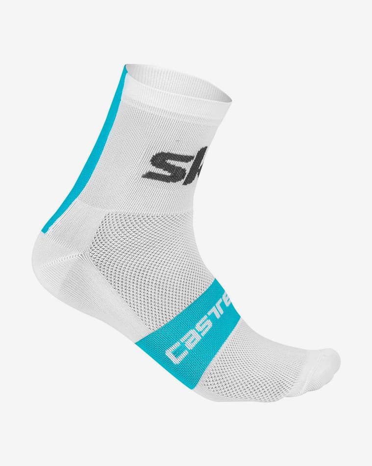 Calcetines Team Sky 2018 Rosso Corsa blanco - #1
