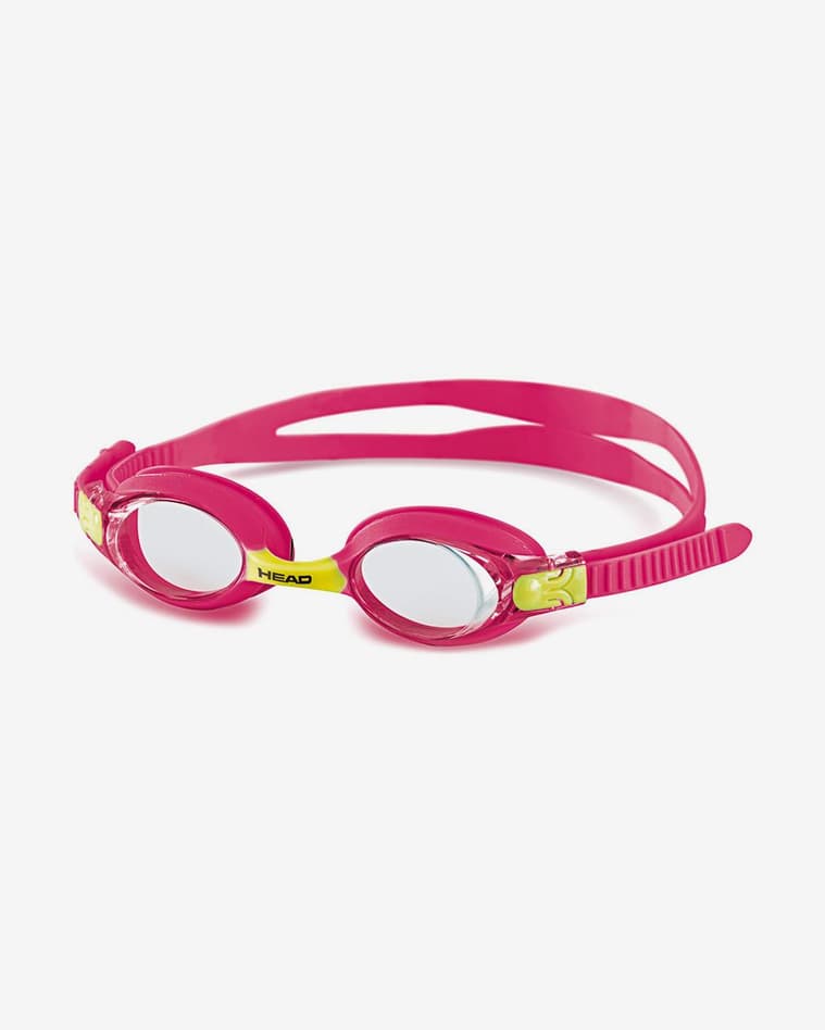 Gafas de natación Head Meteor rosa amarillo con lentes transparentes - #1