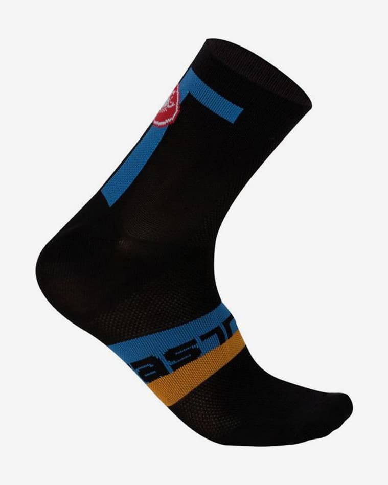 Calcetines Castelli Meta 9 cm negro ocean - #1