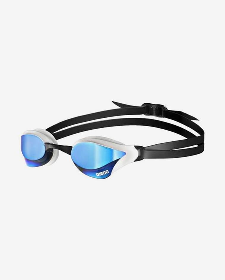 Gafas de natación Arena Cobra Core Mirror blanco con lentes espejadas azul - #1