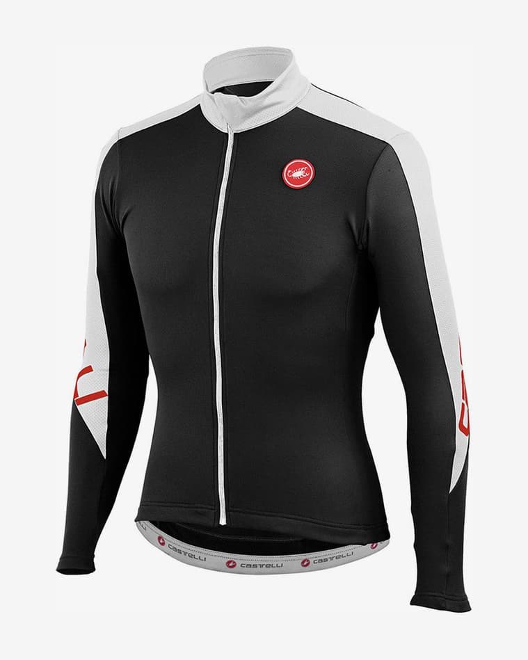 Maillot Castelli Classica Thermo ML negro blanco - #1