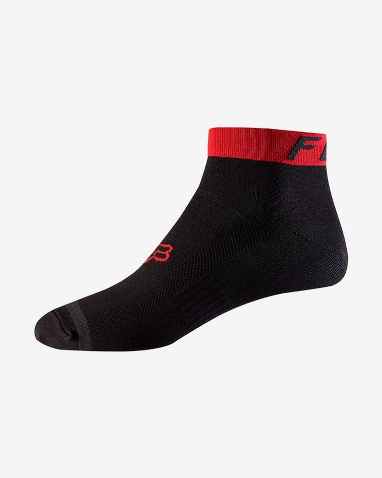 Calcetines Fox 4" rojo negro - #1
