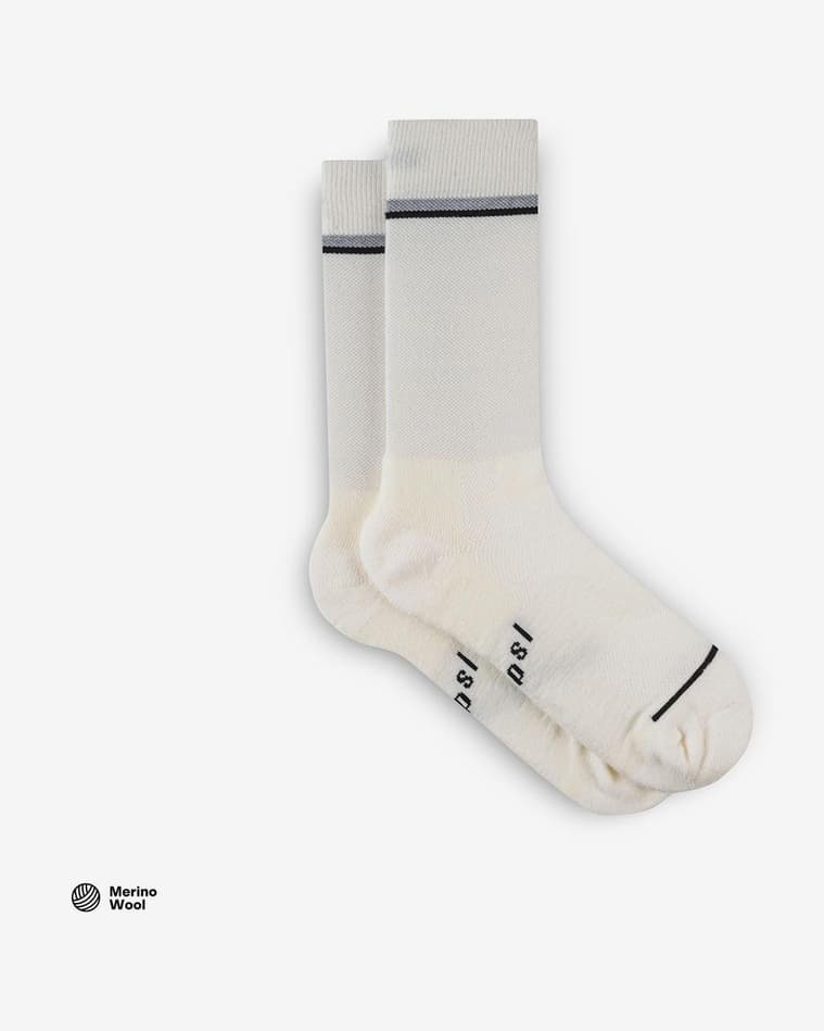 Calcetines Isadore Merino blanco neutro negro - #1