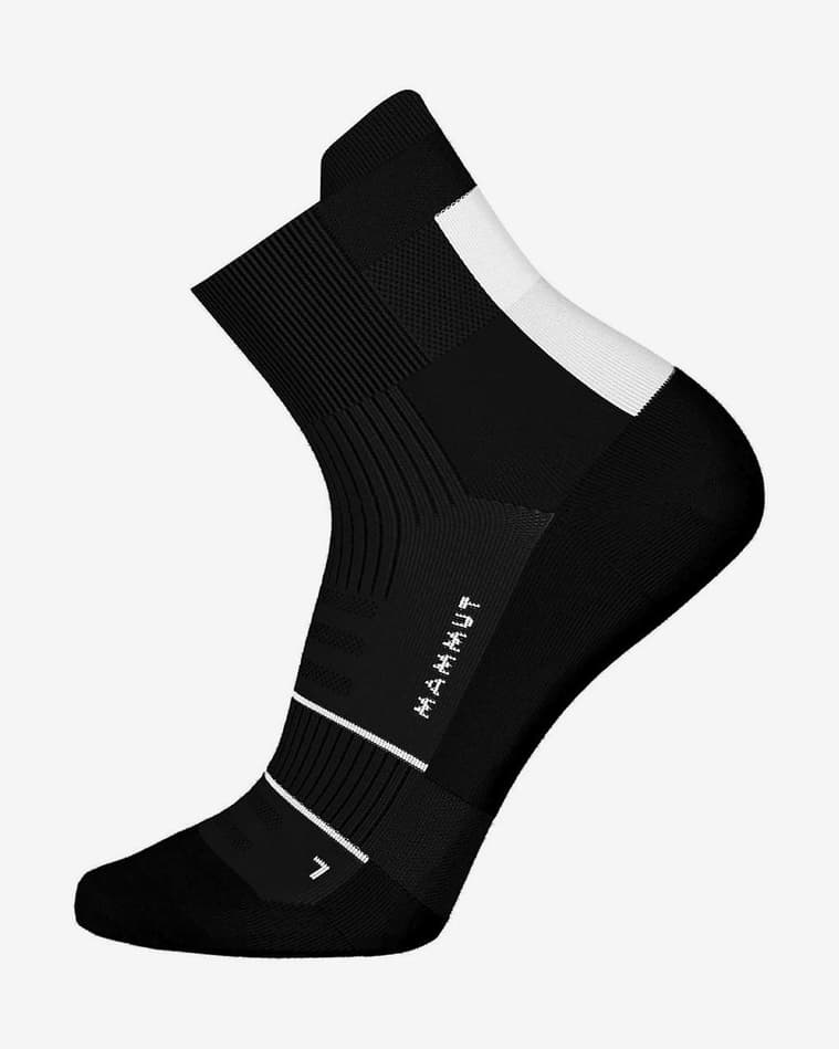 Calcetines Mammut Trail Running Lightweight Merino Quarter negro blanco - #1