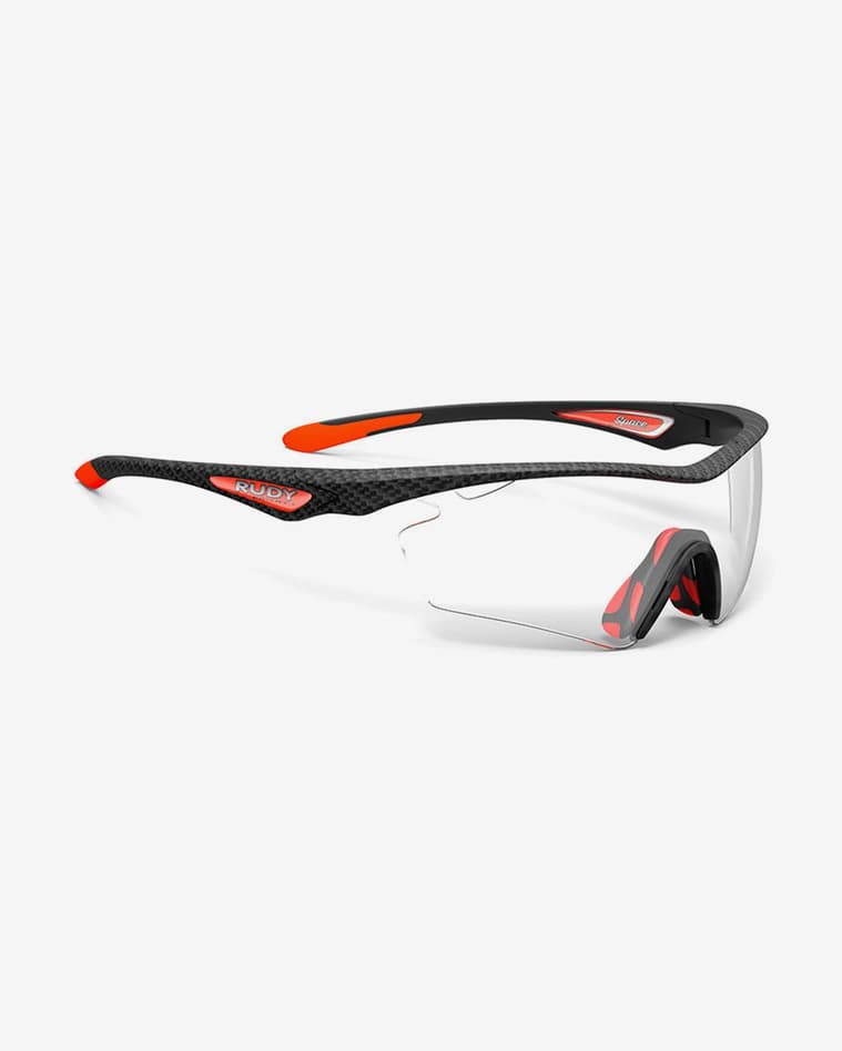 Gafas Rudy Project Space carbono negro rojo con lentes Photoclear - #1