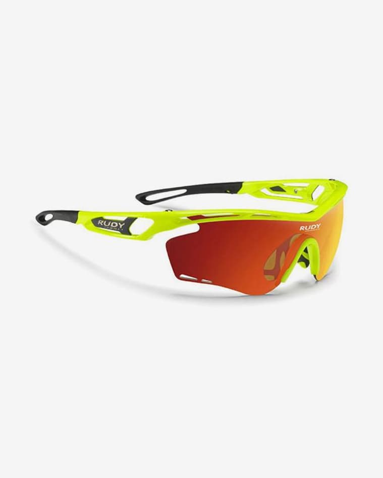 Gafas Rudy Project Tralyx amarillo fluo brillante con lentes Multilaser naranja - #1