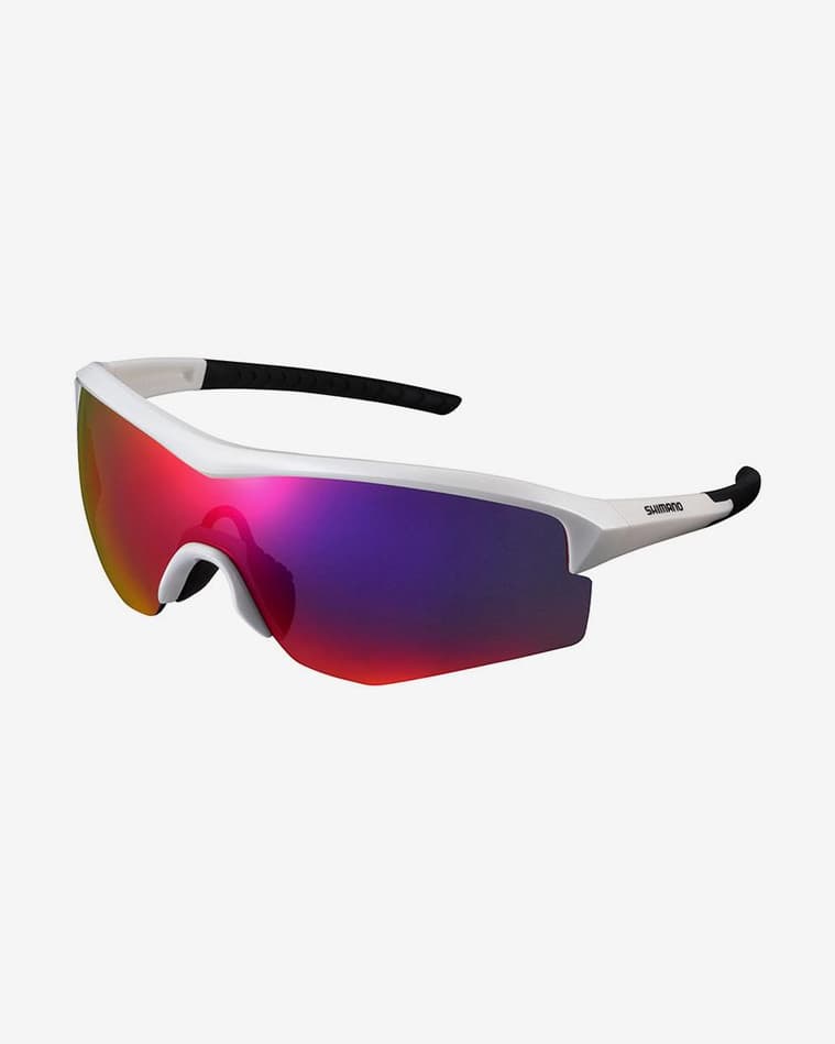 Gafas Shimano Spark blanco con lentes espejadas - #1