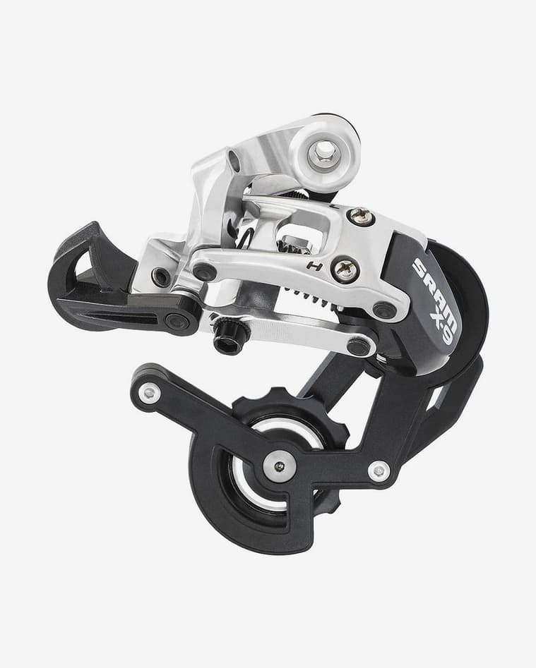 Cambio SRAM X9 9V. MTB Carbon caja media grafito y plata - #1