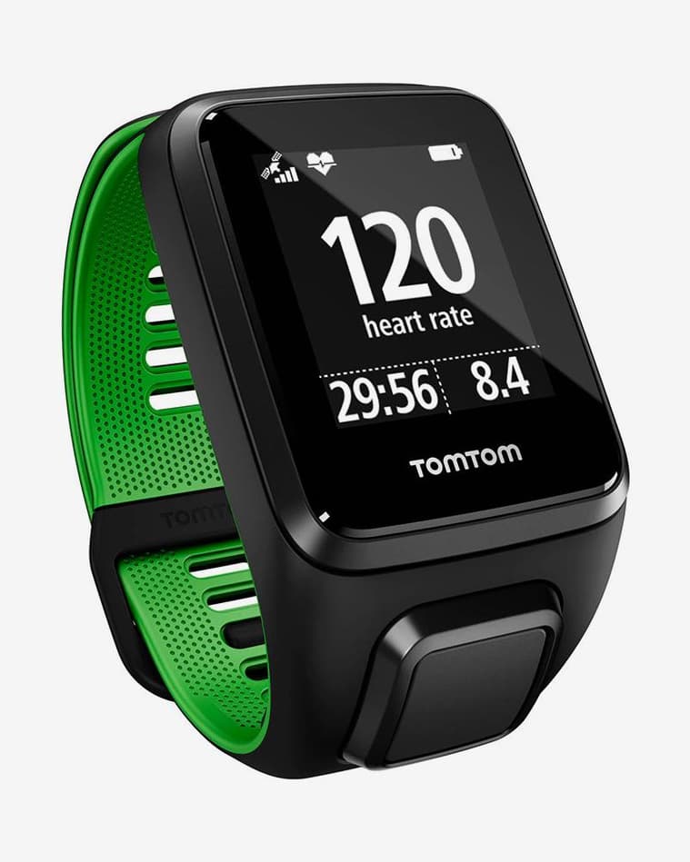 Pulsómetro GPS TomTom Runner 3 Cardio negro verde (correa grande) - #1