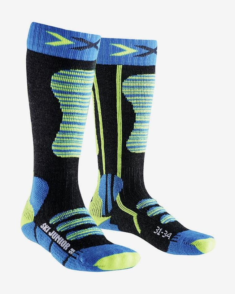 Calcetines X-Bionic Ski Junior azul amarillo infantil - #1
