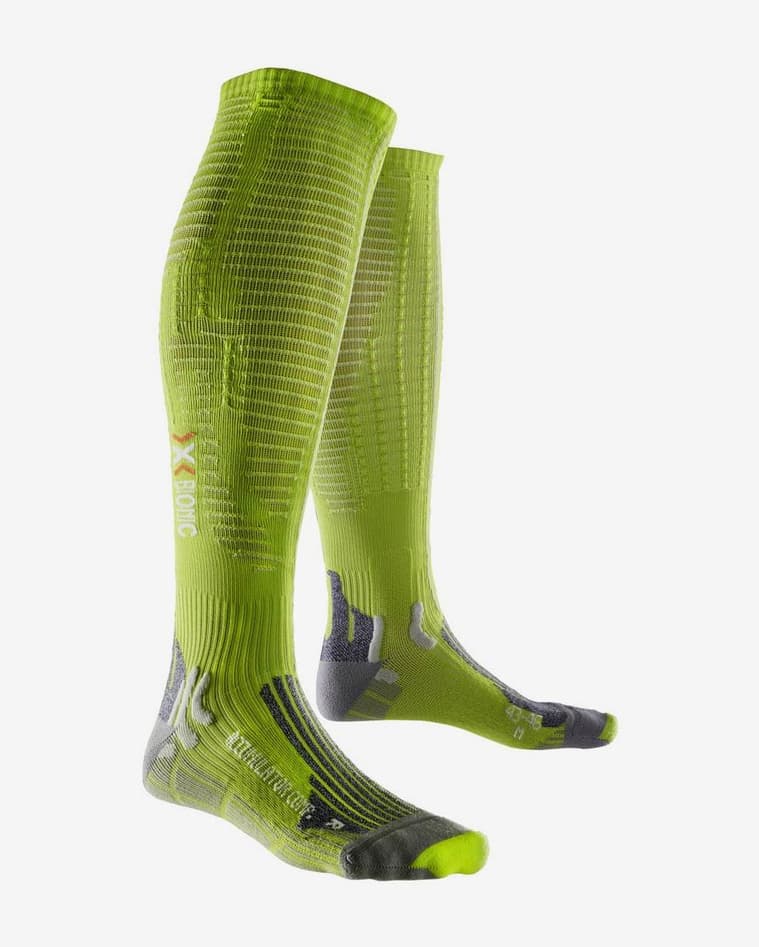 Calcetines X-Bionic Effektor Competition verde lima gris perla - #1