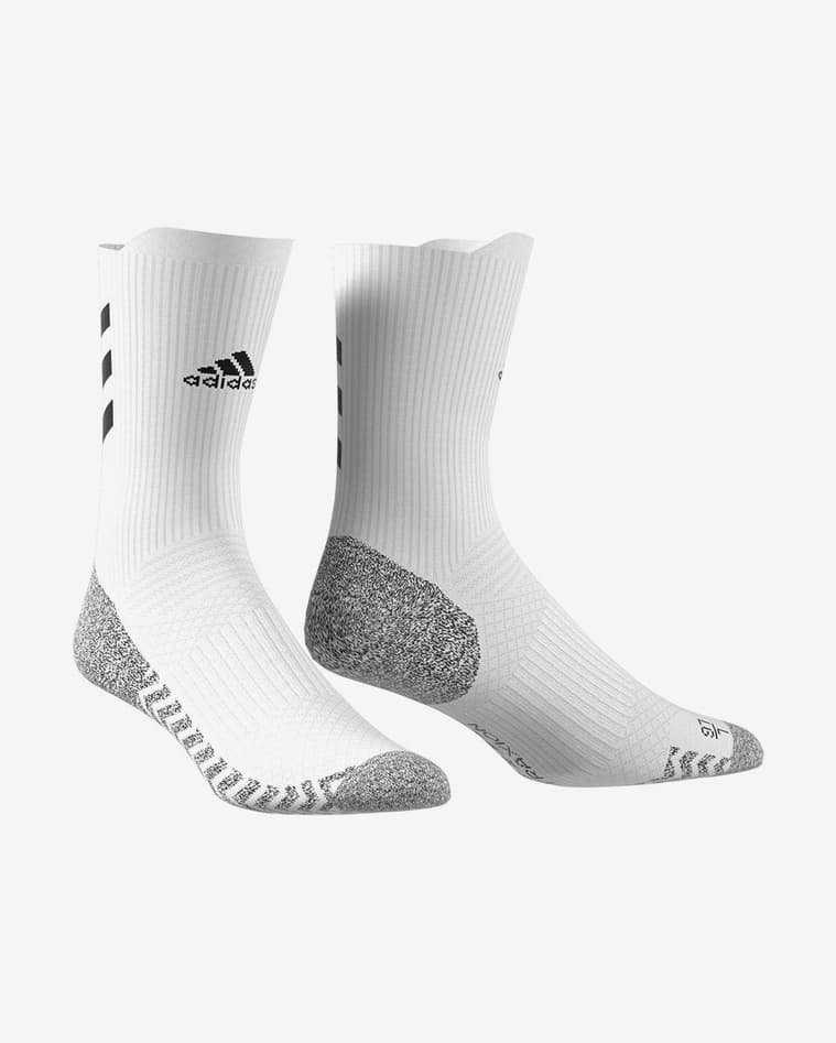 Calcetines adidas Alphaskin Traxion Crew Lightweight Cushioning blanco gris - #1