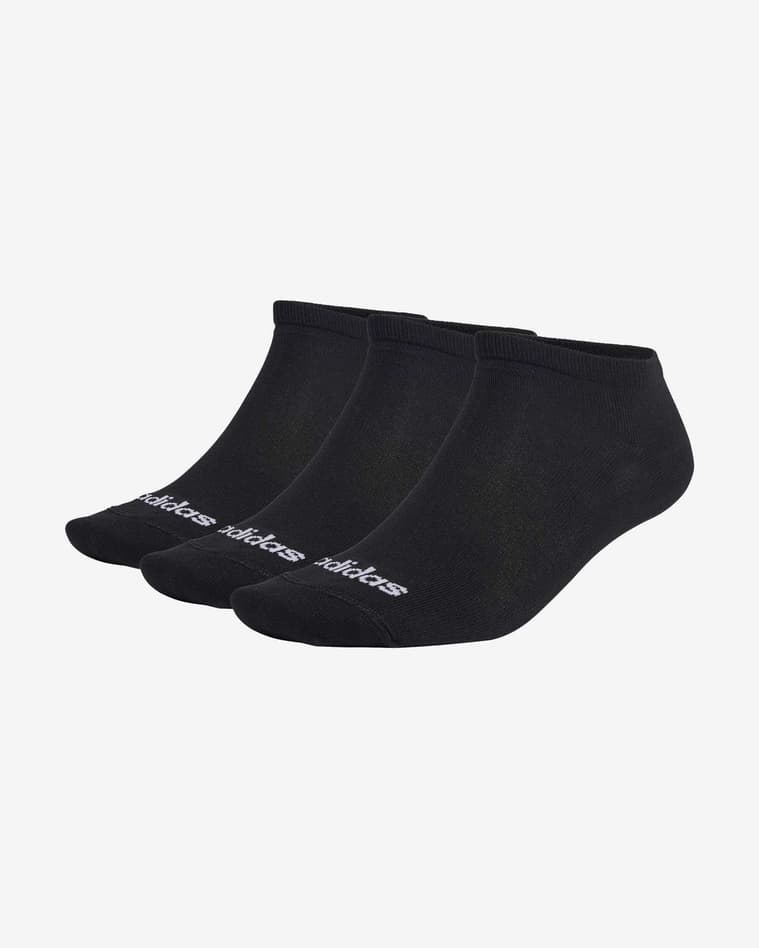 Calcetines adidas Thin Linear negro puro (3 pares) - #1