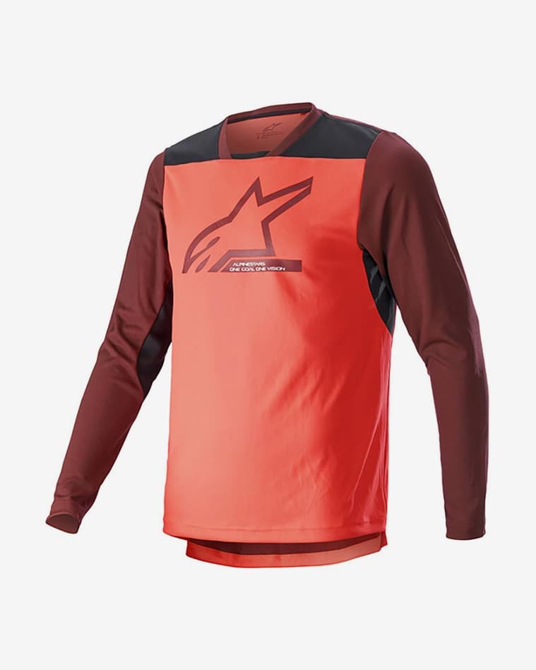 Maillot Alpinestars Drop 6 V2 manga larga rosa granate - #1