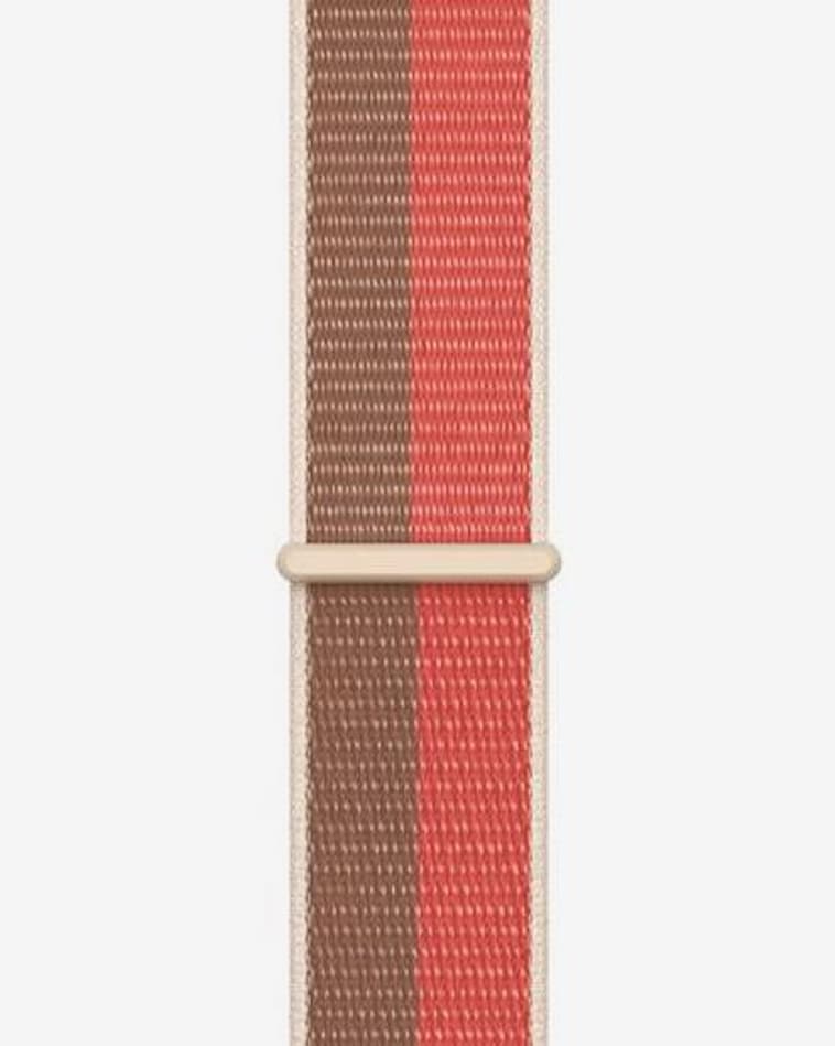 Correa deportiva Loop Apple Regular para Apple Watch 45 mm marrón rosa pomelo - #1