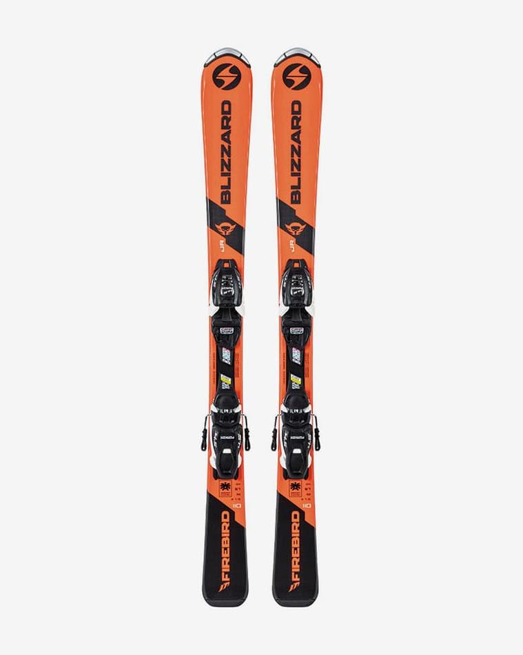 Esquís Blizzard Firebird 100-140 + fijaciones FDT JR 4.5 naranja azul junior - #1