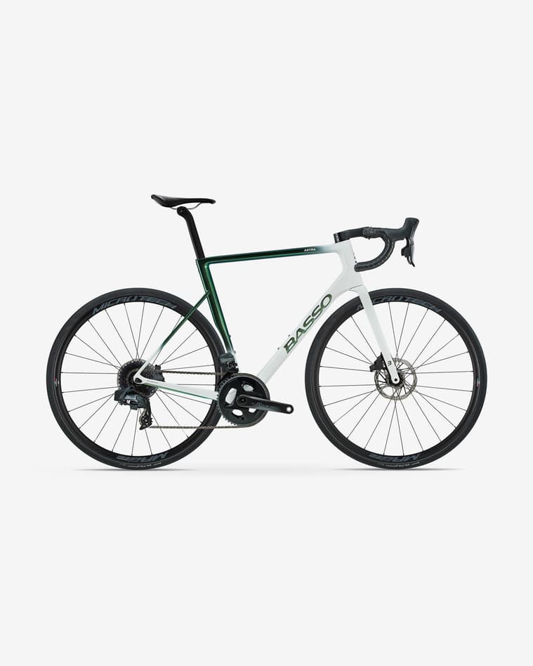 Bicicleta Carretera Basso Astra SRAM Force Microtech MR Lite verde blanco - #1