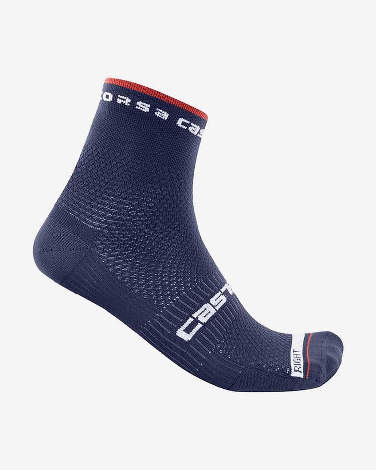 Calcetines Castelli Pro 9 Rosso Corsa azul intenso rojo - #1