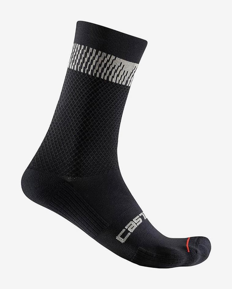 Calcetines Castelli Unlimited 18 negro plata - #1