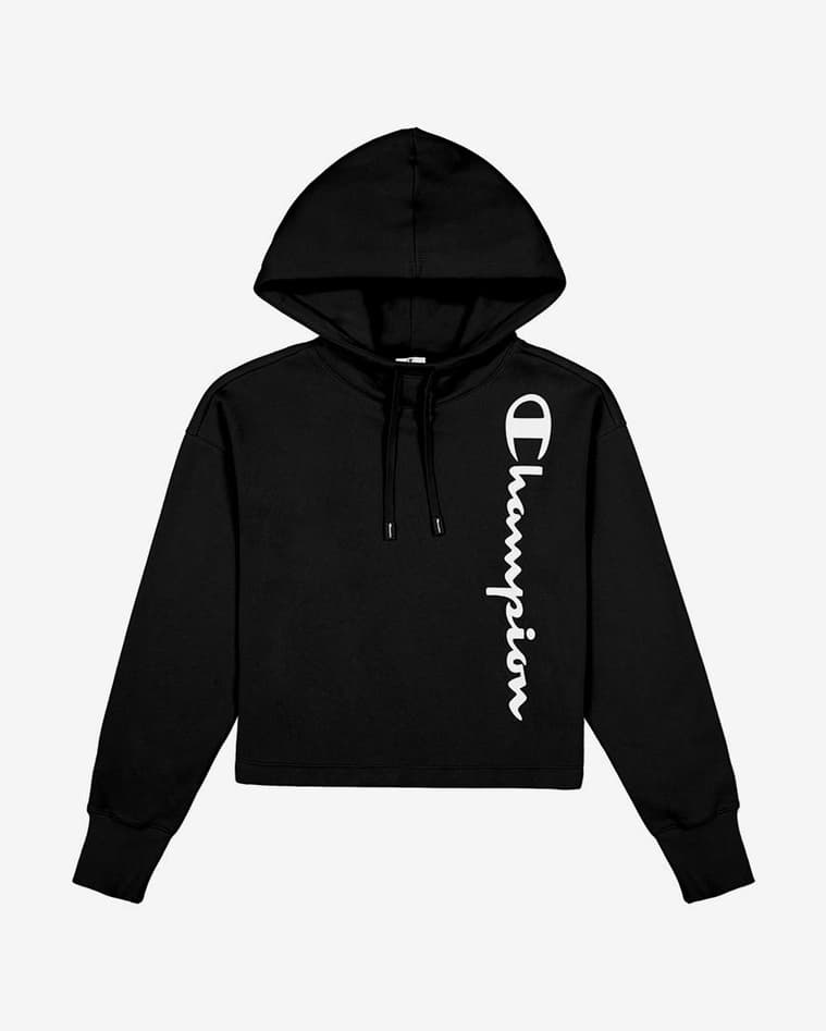 Sudadera con capucha Champion Legacy negro blanco mujer - #1