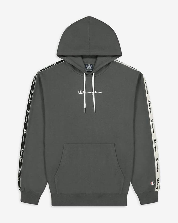 Sudadera con capucha Champion Double Logo Tape Insert Cotton Terry verde - #1