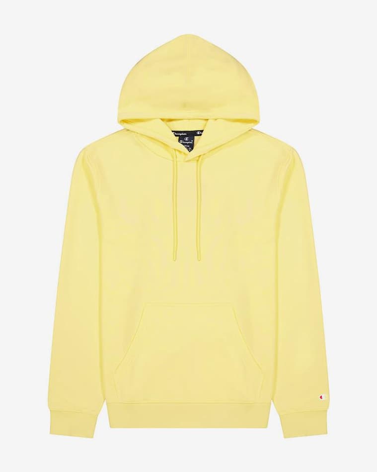 Sudadera con capucha Champion Drawcord Small Logo amarillo claro - #1