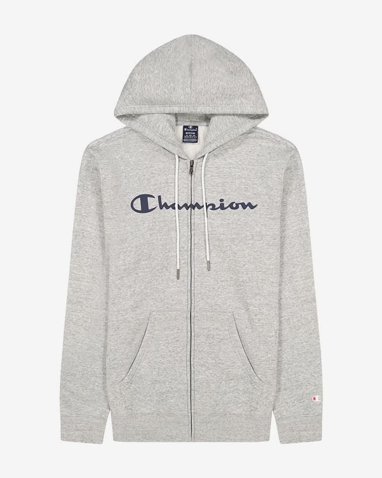 Sudadera con capucha Champion American Classics Full Zip gris claro - #1