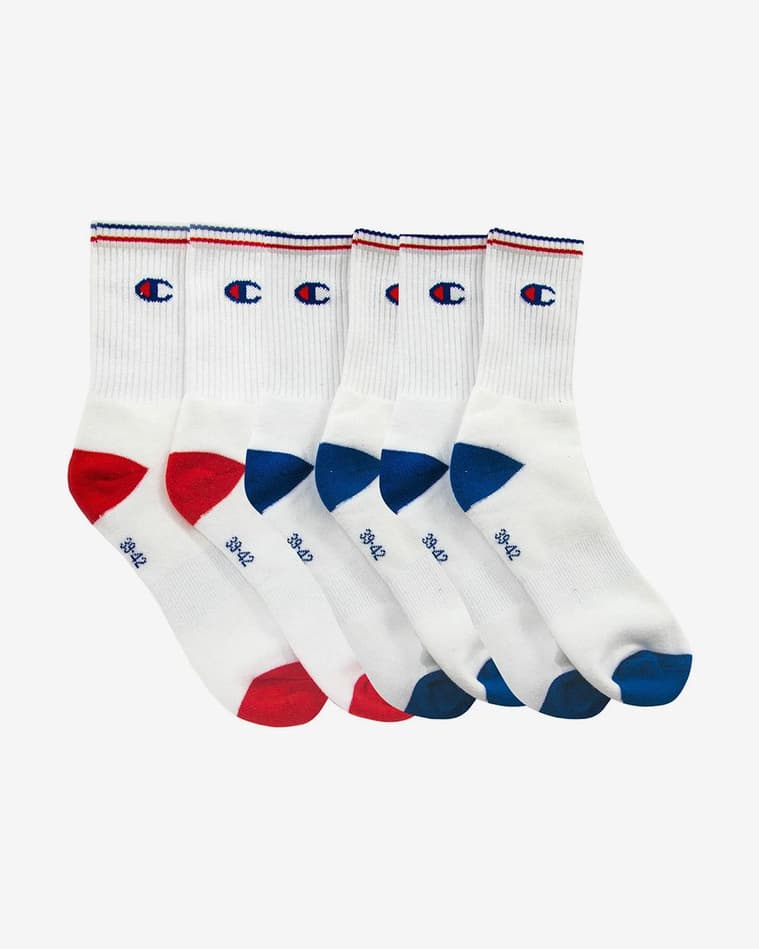 Calcetines Champion High Performance blanco rojo azul (3 pares) - #1