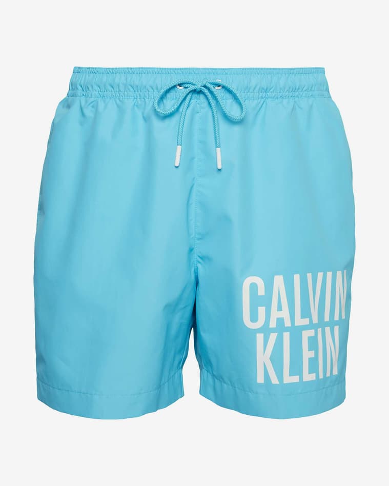 Bañador Calvin Klein Medium Drawstring Intense Power azul cielo blanco - #1