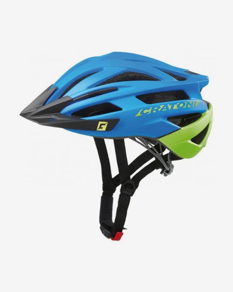 Casco Cratoni Agravic MTB azul verde lima mate - #1
