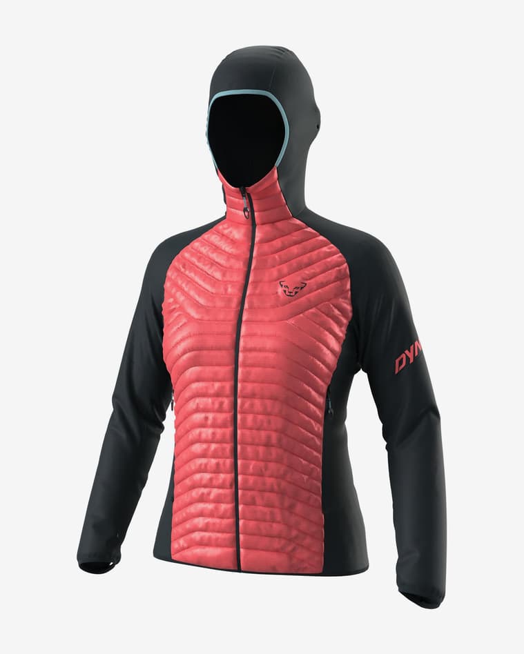 Chaqueta con capucha Dynafit Transalper Hybrid Insulation rosa coral mujer - #1